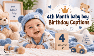 4th Month Baby Boy Birthday Captions