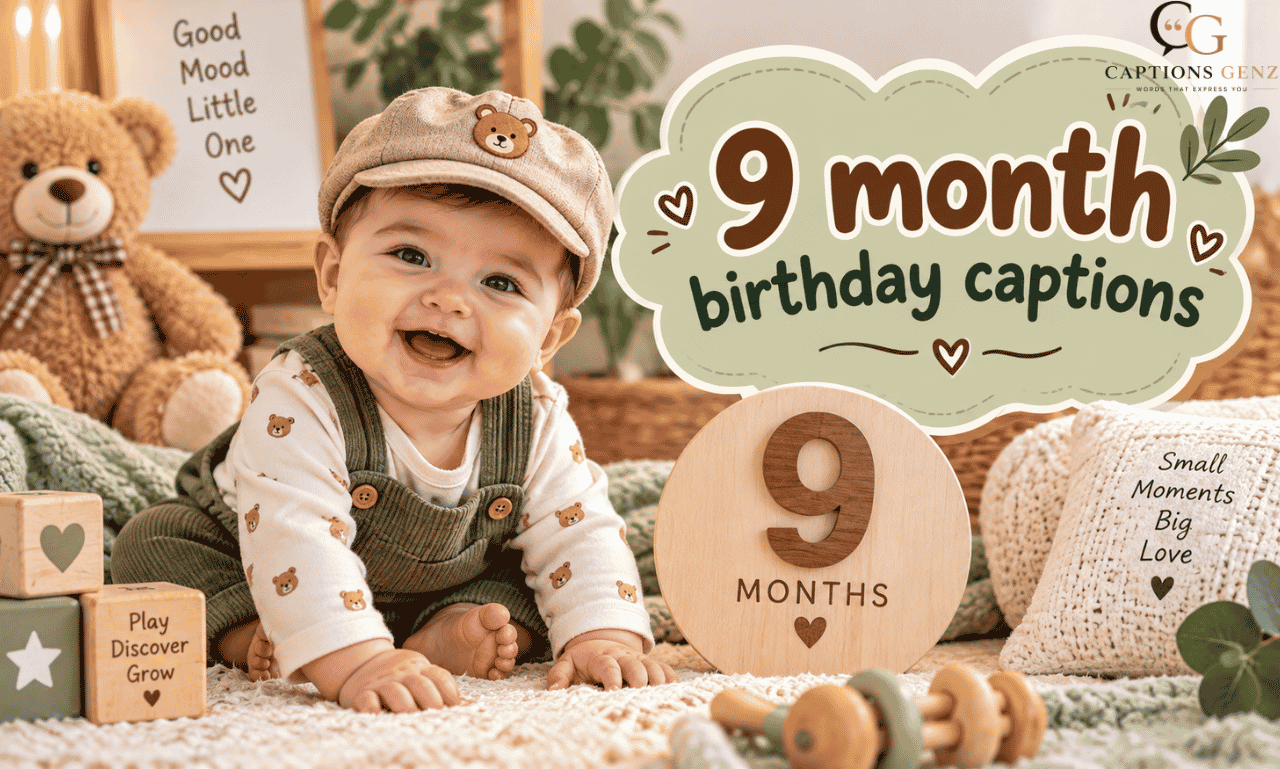 9 Month Birthday Captions