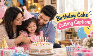Birthday Cake Cutting Captions