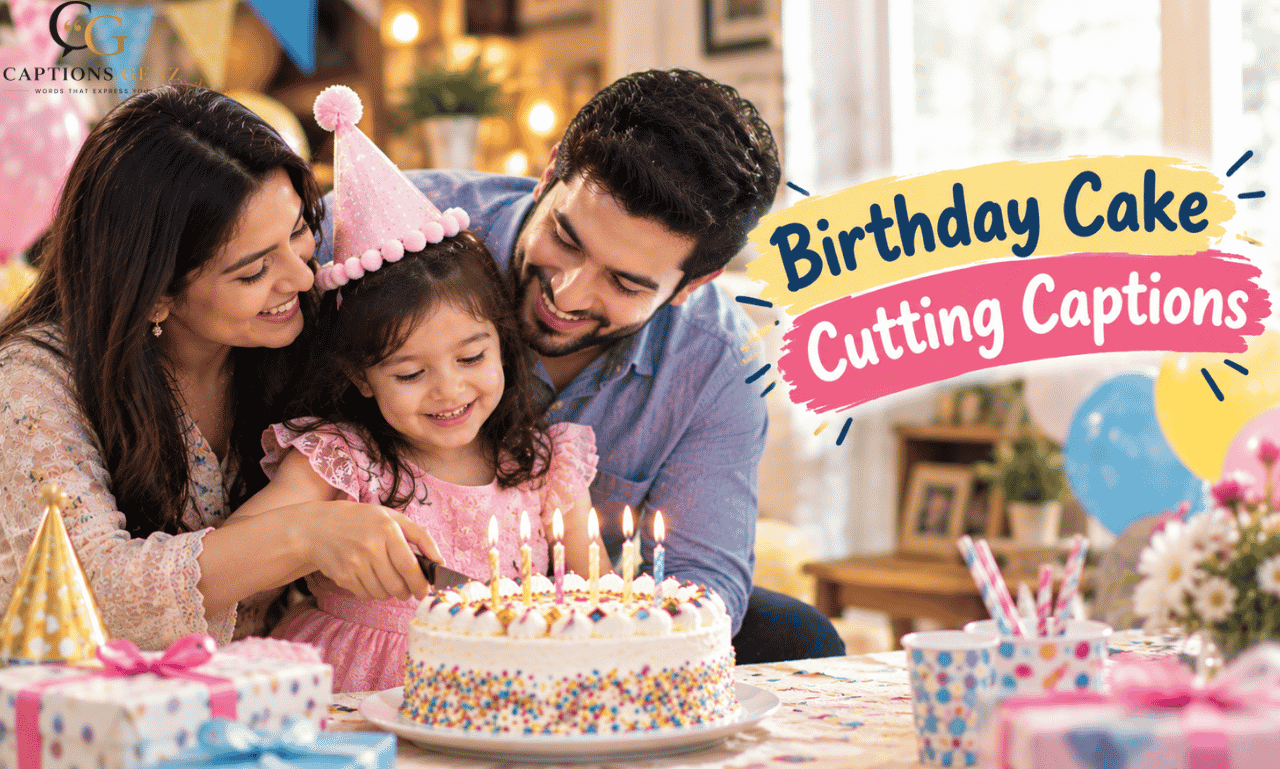 Birthday Cake Cutting Captions