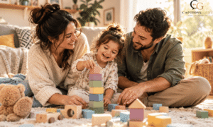 Happy family enjoying a special moment together — parenthood captions for Instagram