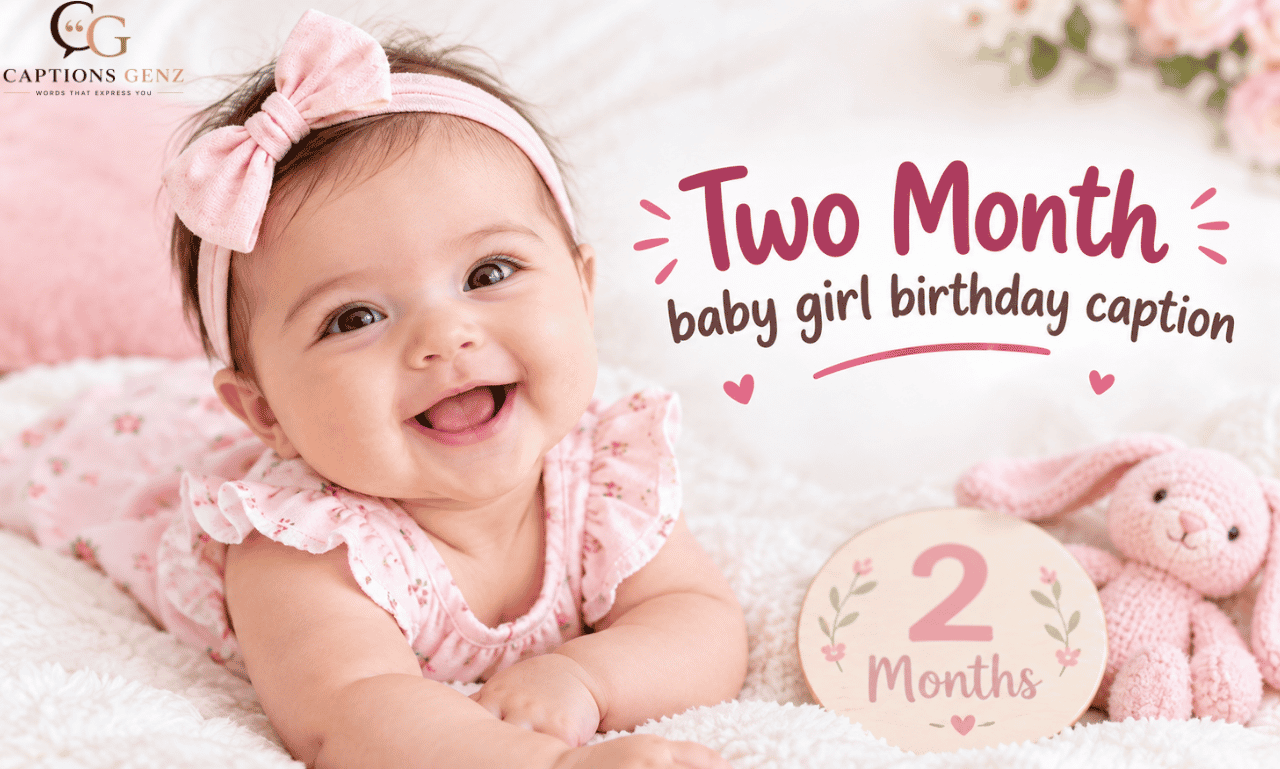Two Month Baby Girl Birthday Caption