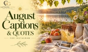 August Captions and Quotes