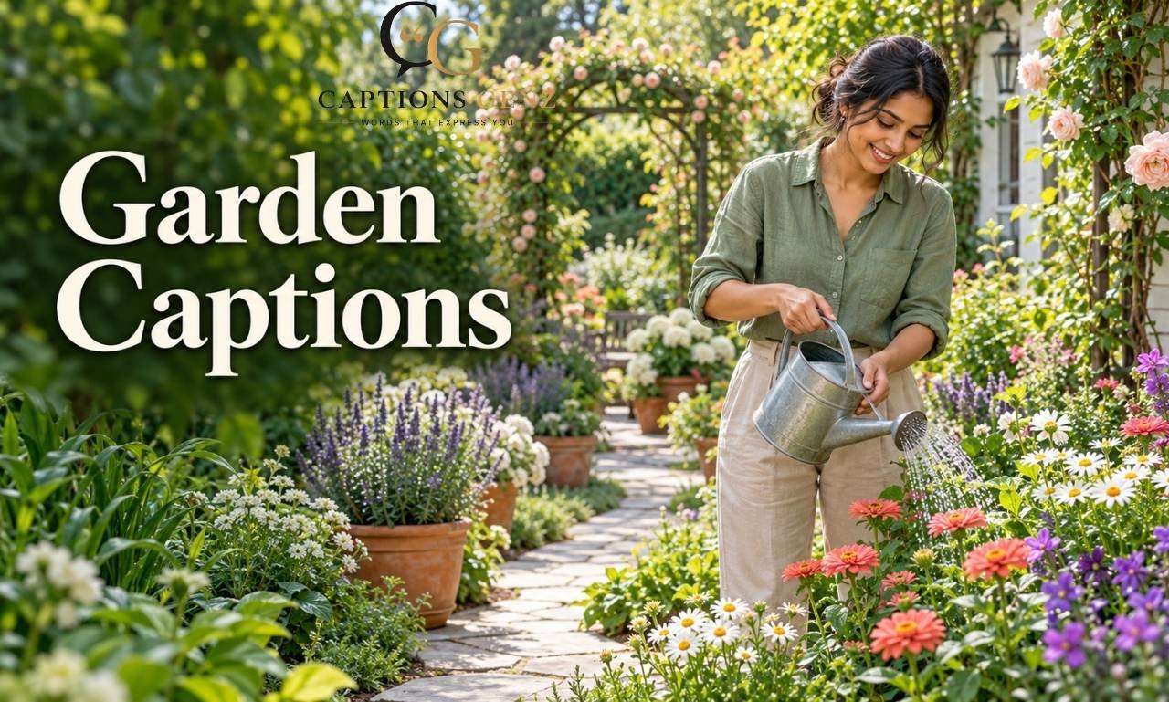 Garden Captions For Instagram
