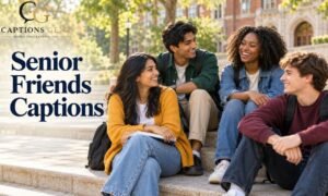 Senior Friends Captions